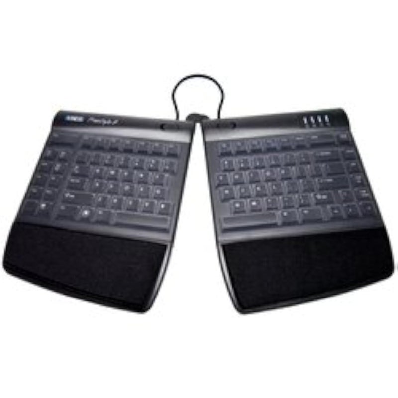 ECS Clear Silicone Keyboard Cover Compatible with Kinesis Freestyle2 - Skin Protector for Split Keyboard - Anti-Dust, Waterproof, Easy to Clean for Kinesis Freestyle2 Ergonomic Keyboards - Image 1